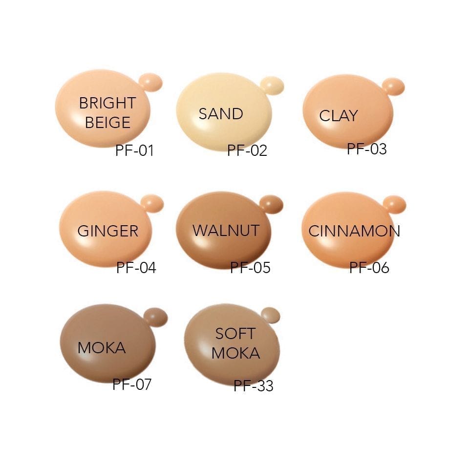 Pure Matt Foundation Colour Chart