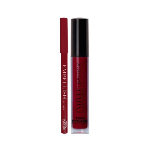 Ten Image Professional - Embellish Lip Combo - Holly Red